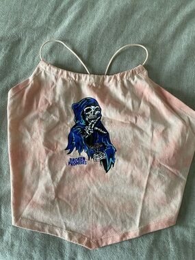 Broken Promises Pink Tie-Dye Graphic Cami